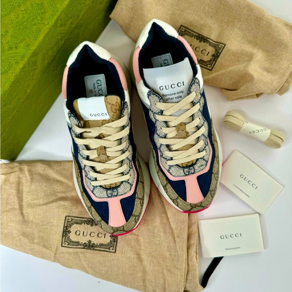 Gucci GG Rython Low Top Sneaker / Women’s Size 37 - Picture 2 of 8